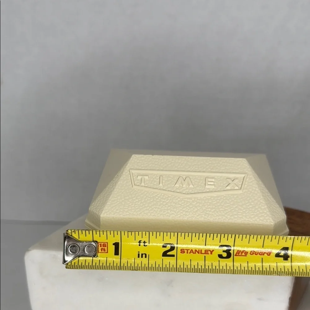 Vintage 1960's Timex Ivory Plastic Watch Box lot M12